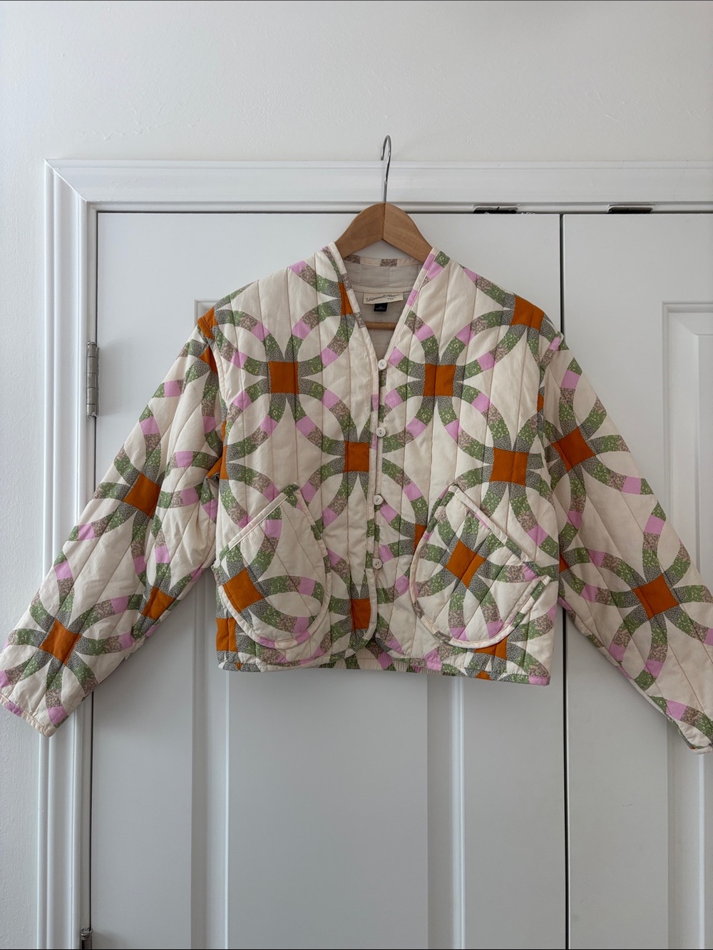 Universal Thread Quilted Patterned Crop Jacket